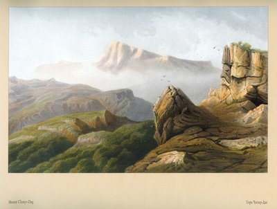 Carlo Bossoli. Mount Chatyr-Dag by Carlo Bossoli